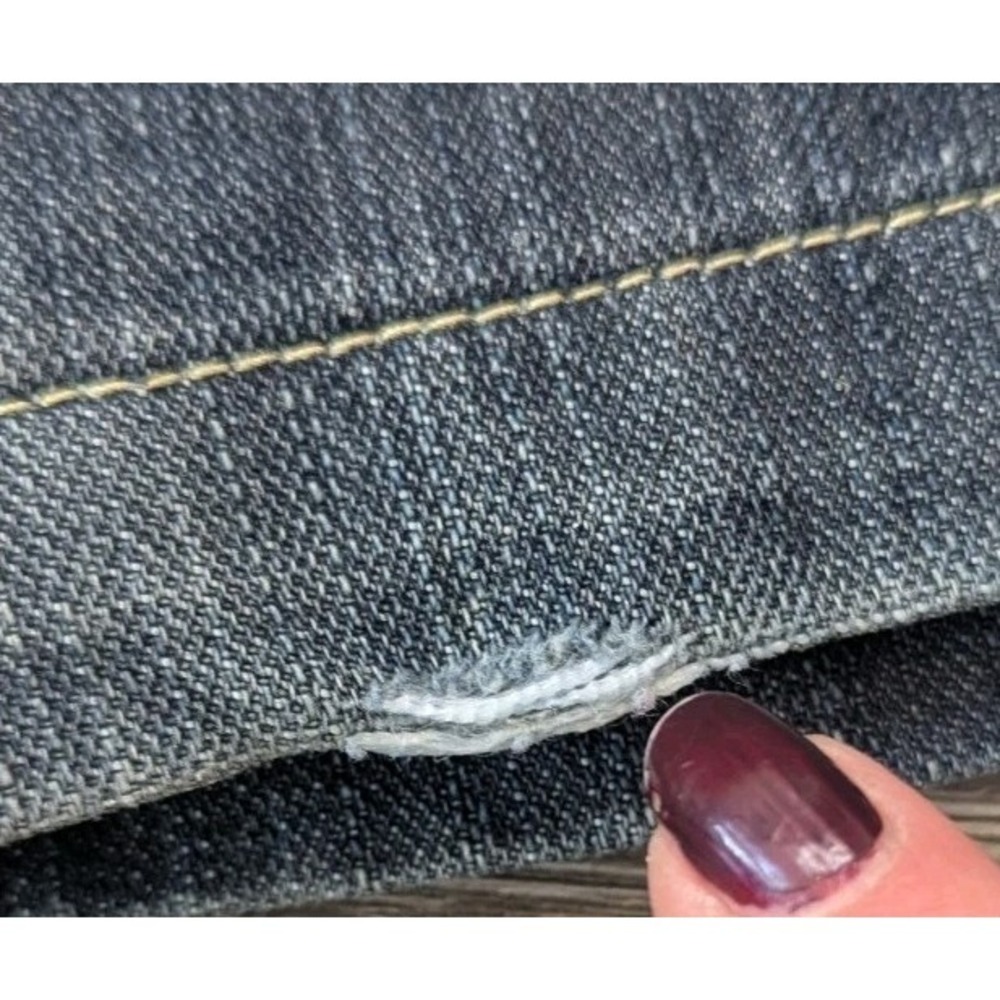 Brooklyn Xpress Jeans Mens 42x34 Dark Y2K Baggy Wide Leg Skater Grunge Goth 00s - Picture 7 of 9